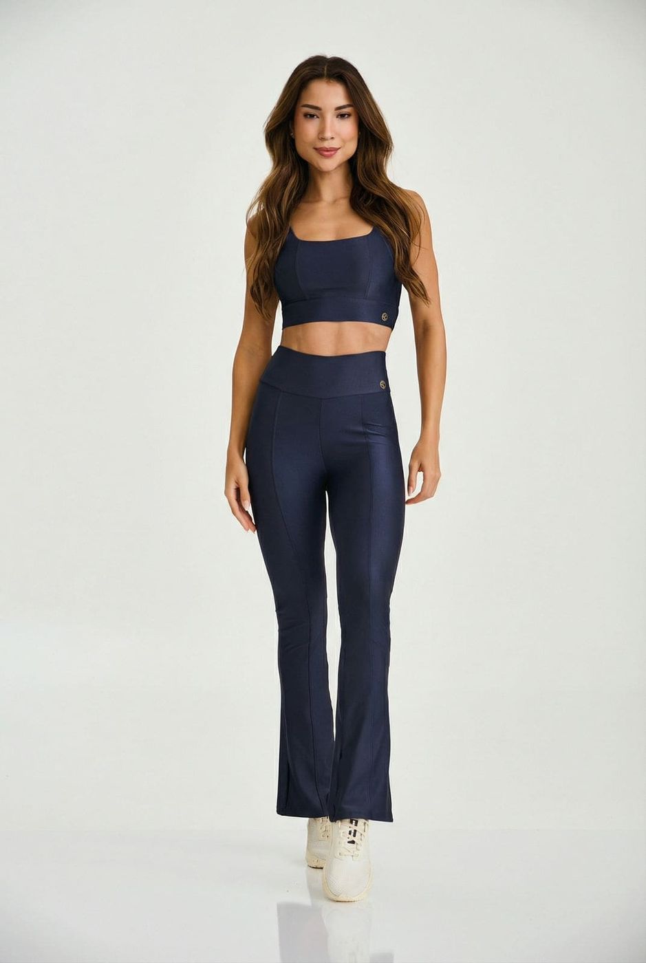 Conjunto Top + Flare Cajubrasil Marinho