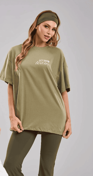 T-shirt Oversized Let's Gym Team